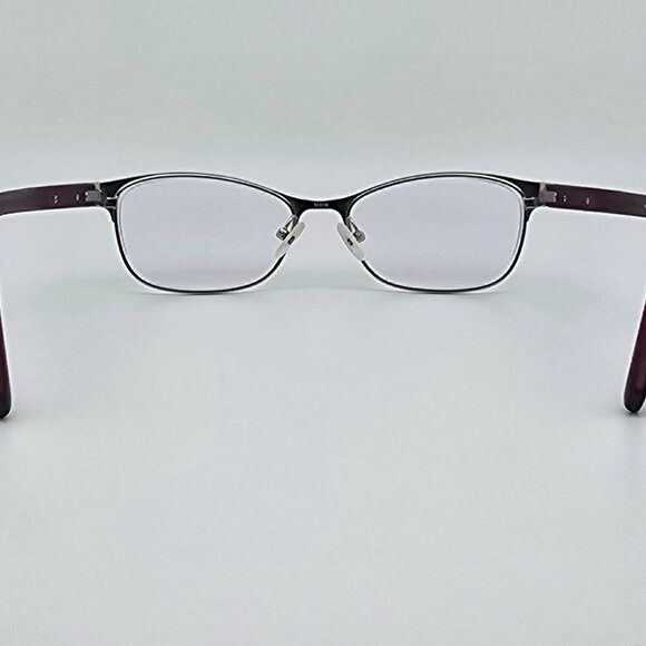 *SOLD* Armani Exchange AX1010 6050 Satin Berry Jam Silver Eyeglasses Frame - Picture 4 of 12